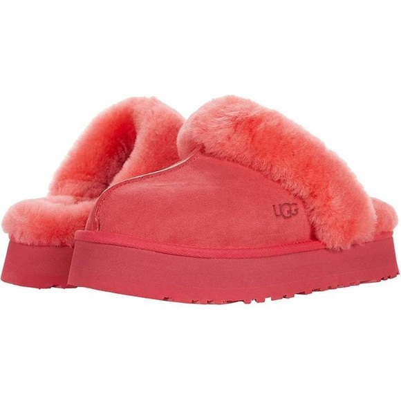 Platform UGG slipper hot pink - Picture 2 of 5